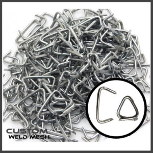 Hog rings loose for use in fencing and upholstery